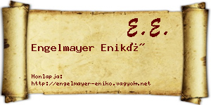Engelmayer Enikő névjegykártya