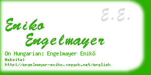 eniko engelmayer business card
