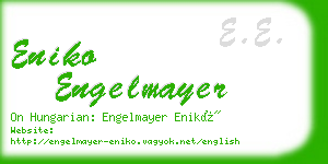 eniko engelmayer business card